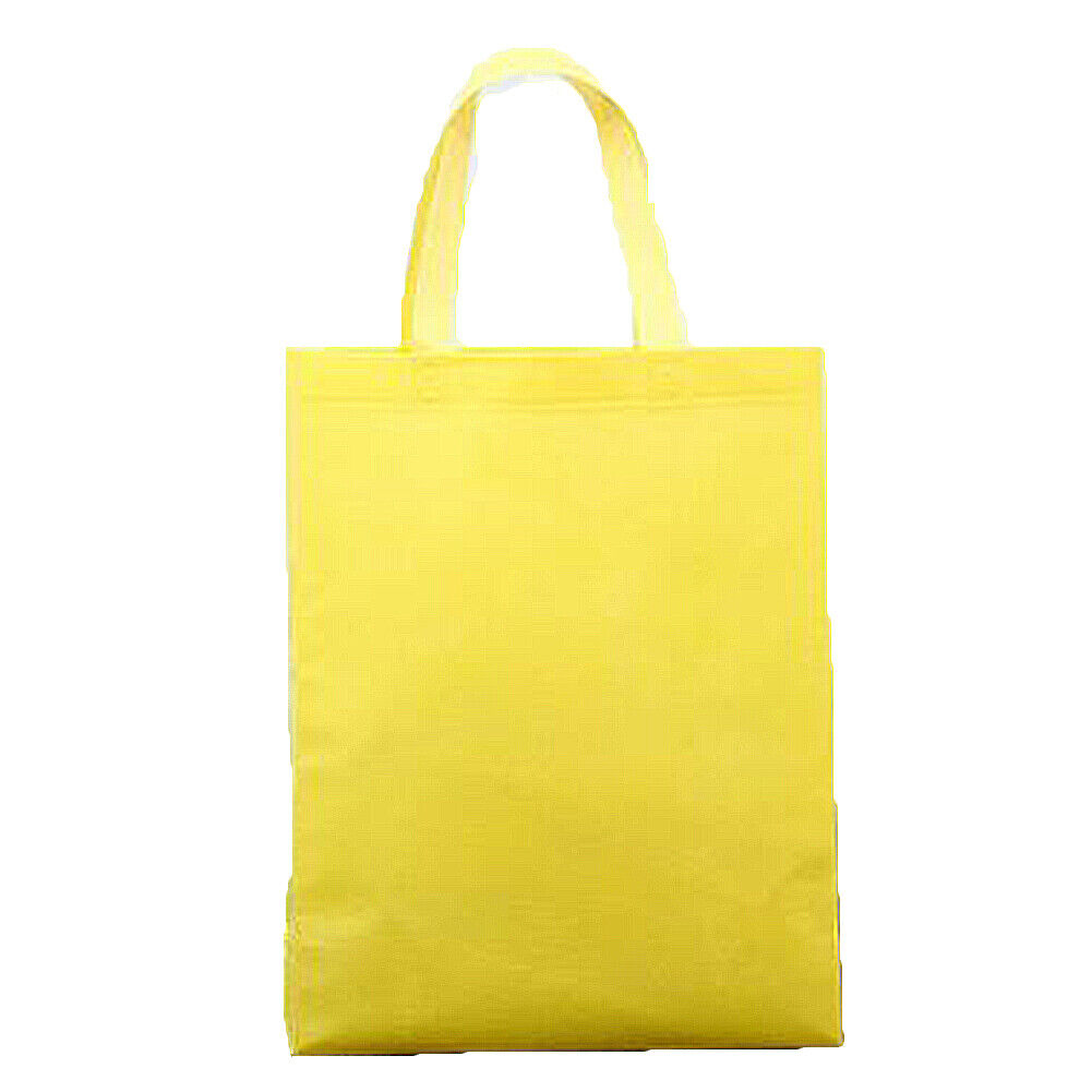 Solid Color Reusable Shopping Bags Large Folding Totes Convenient Grocery Bags