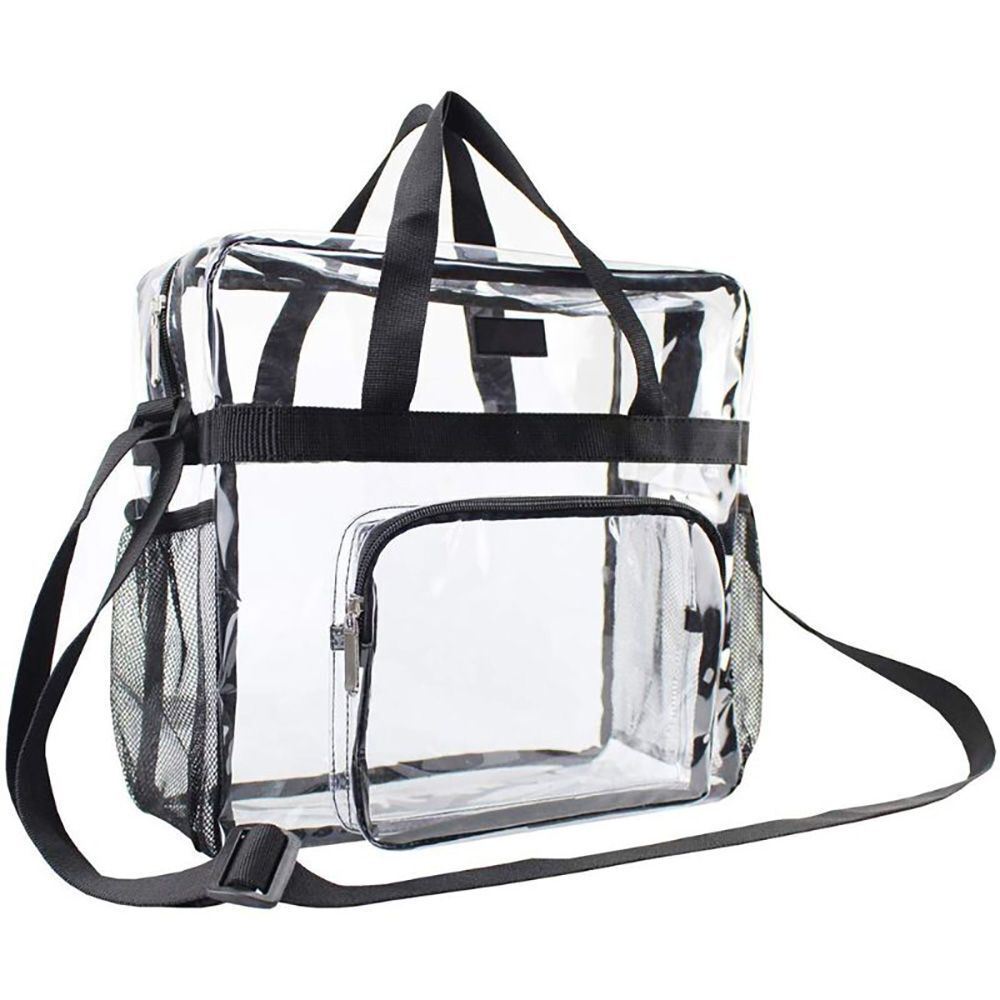 PVC Transparent Purse Large Clear Bag Crossbody Purse Traveling Lightweight 1 PC