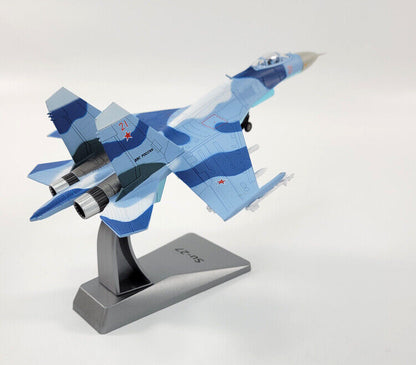 New 1/100 Russian Sukhoi Su-27 Flanker Fighter Aircraft Die-cast Metal Model