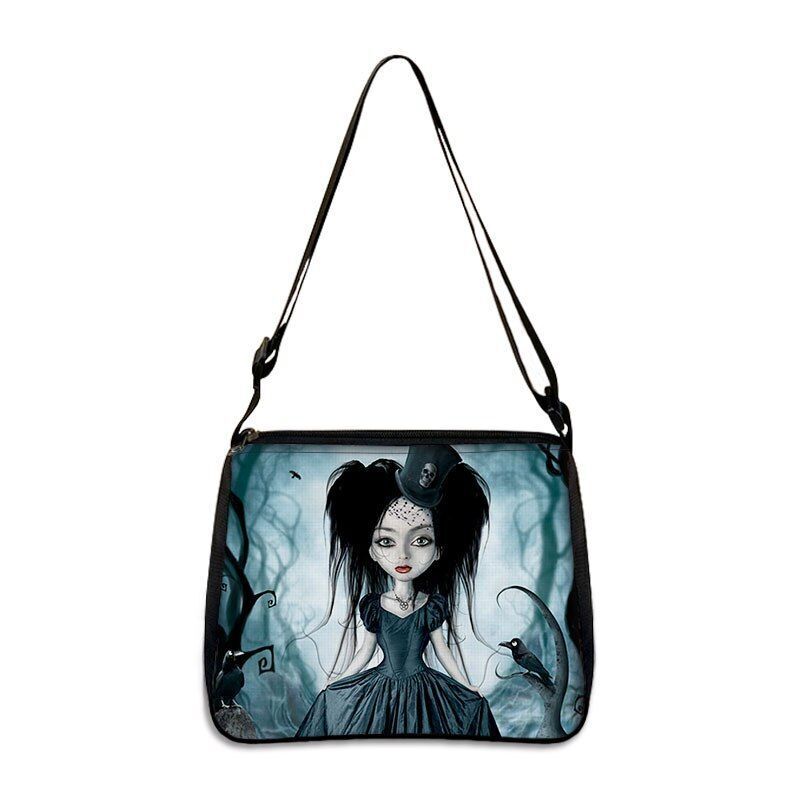 Gothic Skull Women's Bags Large Handbags Messenger Bag Ladies Shoulder Bags 1PC