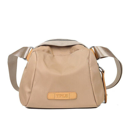 Nylon Black Handbag Shell Shape Portable Everyday Crossbody Bag 24*17*14CM Purse