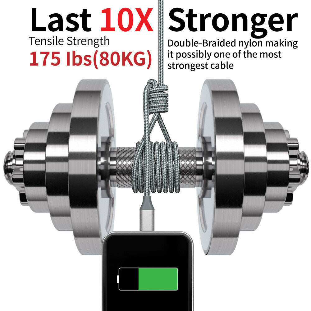 Fast Charger Cable Heavy Duty For iPhone 13 12 11 X XR 8 Charging Cord wholesale