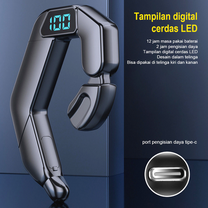 Wireless Bluetooth Headset 5.2 Earpiece Earbuds Noise Cancelling Driving Trucker
