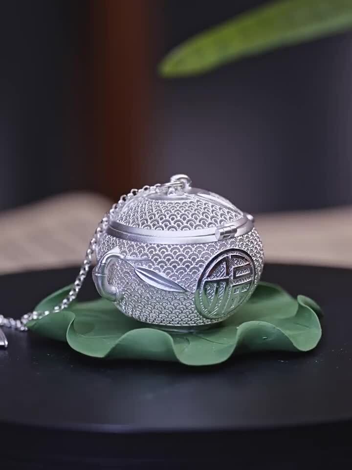999 Sterling Silver Tea Filter Full Handmade Tea Strainer With Certificate Paper