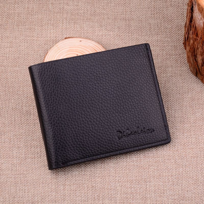 Synthetic Leather Billfold Wallet Short Slim Purse Credit Card Thin Bags Pouch