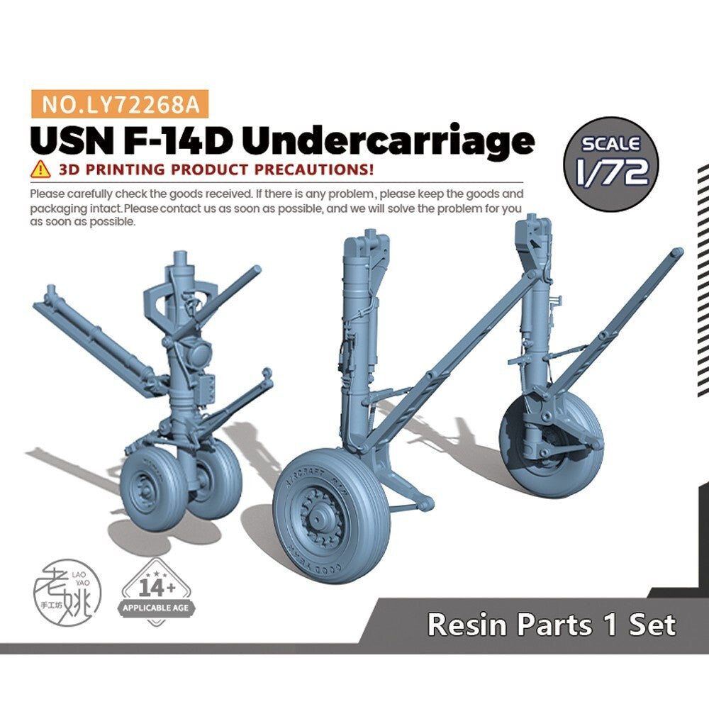 Yao's Studio LY72268A 1/72 Model Upgrade Parts USN F-14D Undercarriage