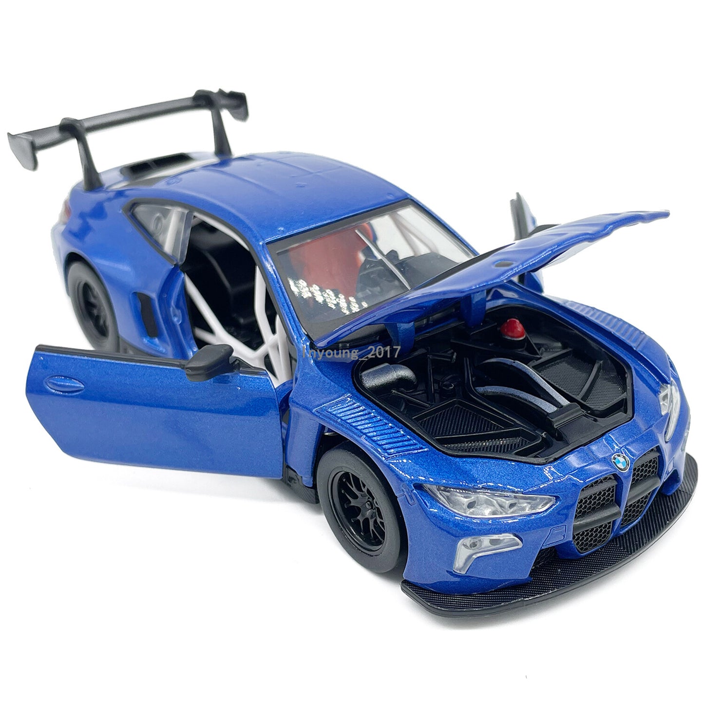 1/32 2023 BMW M4 GT3 Model Car Diecast Toy Cars Toys for Boys Kids Gifts Blue