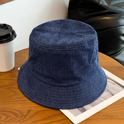 US 1-2 Pack Corduroy Bucket Hat Double Sided Fisherman's Cap Teens Men Women
