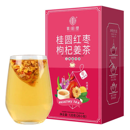 Longan Goji Berries Red Dates Ginger Tea Healthy Herb Tea Bag 120g/20 Bags