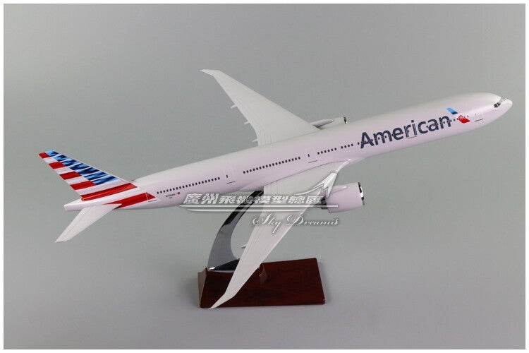 47CM American BOEING 777 N776AN Passenger Airplane Resin Aircraft Plane Model
