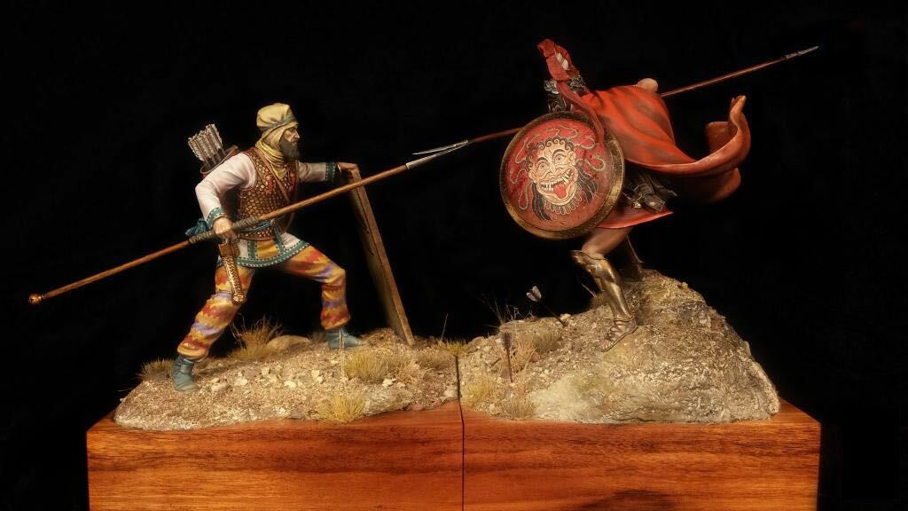 1/24 resin figure model 2 ancient soldiers Unassembled Unpainted