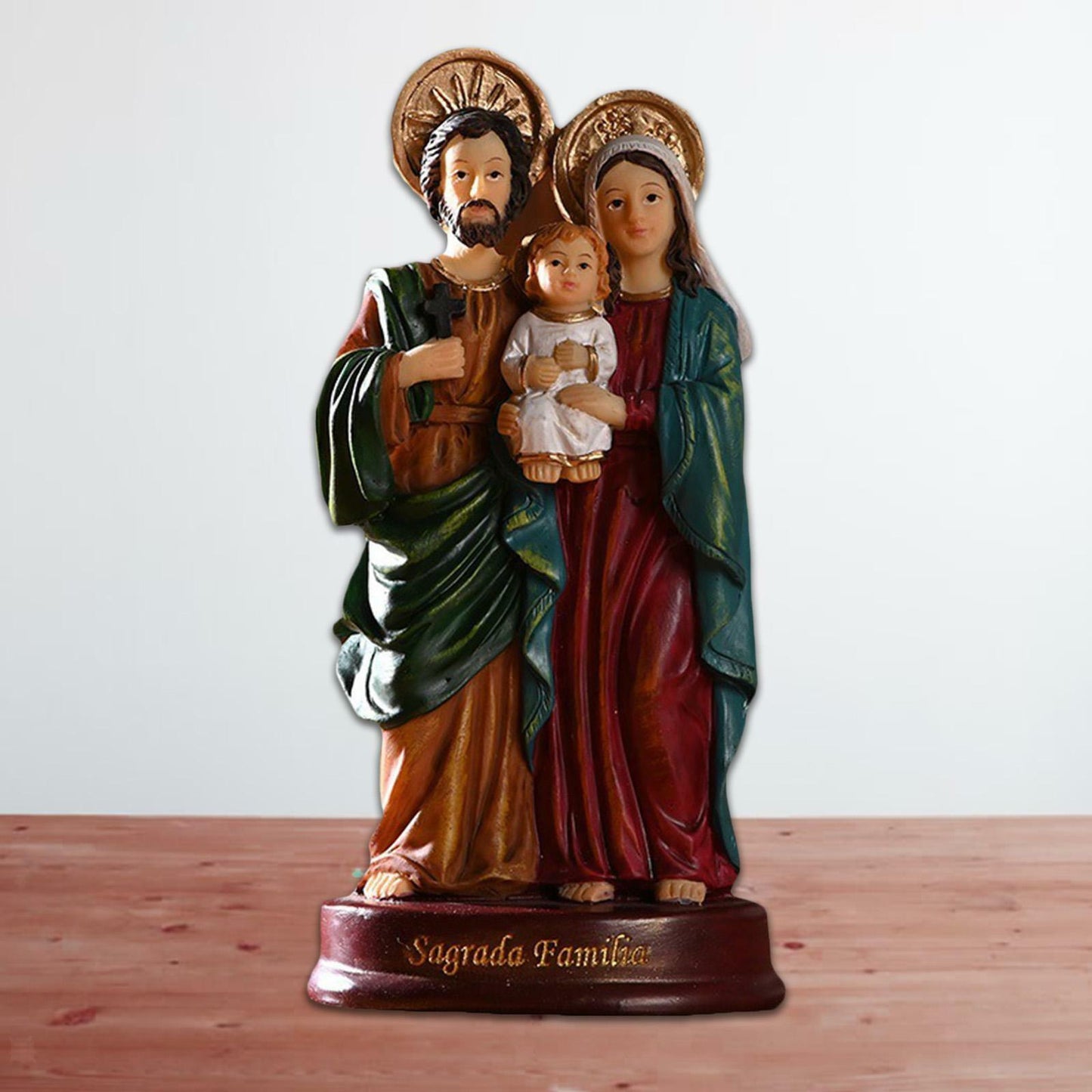 Holy Family Jesus Mary Joseph Statue Figurine Catholic Decoration Ornament