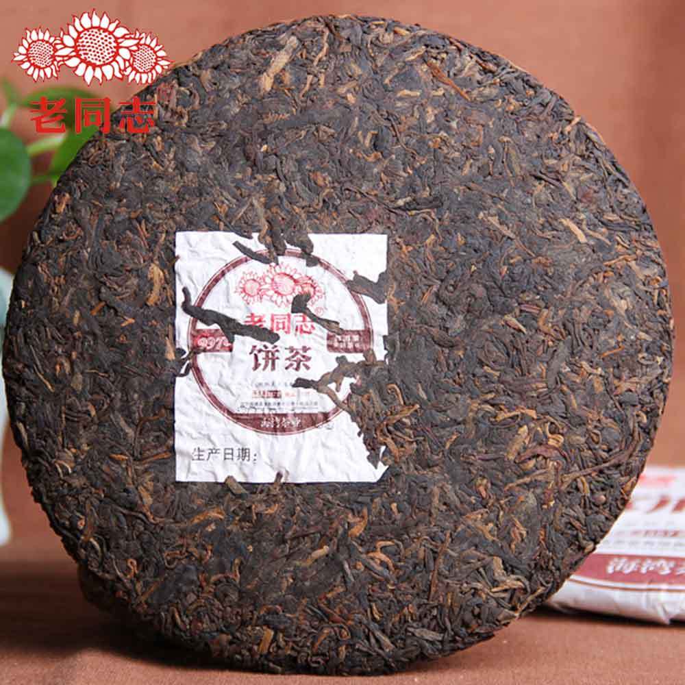 Shu Puer 2018yr HaiWan 9978 Batch 181 LaoTongZhi Old Comrade Ripe Puer Tea Cake