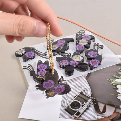 Butterfly Silicone Mold Epoxy Resin Casting Earrings Pendant Jewellery Craft gg