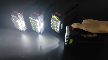Super Bright LED Searchlight Portable Rechargeable Spotlight Handheld Flashlight