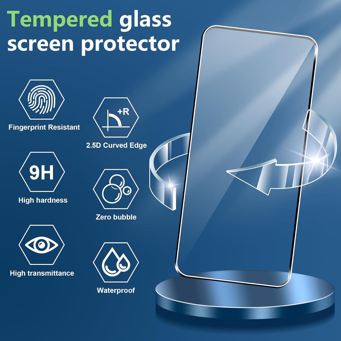 For Oneplus 15 Screen Protector with Camera Lens Protector, 9H Hardness Anti-Scr