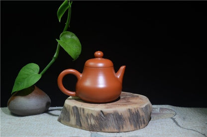 90ml Zisha Teapot Tea Pot Chaozhou Zisha Zhu Clay Pot Marked Pear Shaped Rare