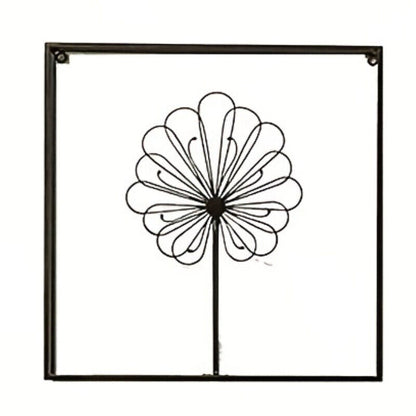 Plant Line Shape Iron Wall Hanging, Modern Fashion Hanging Iron Metal Wall