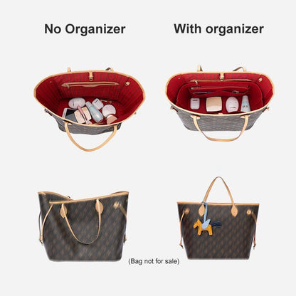 Make up Organizer Felt Cloth Handbag Storage Insert Bag Traveling Cosmetic Bags
