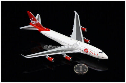 1:400 JC Wings Virgin Orbit BOEING 747-400 Passenger Airplane Diecast Model