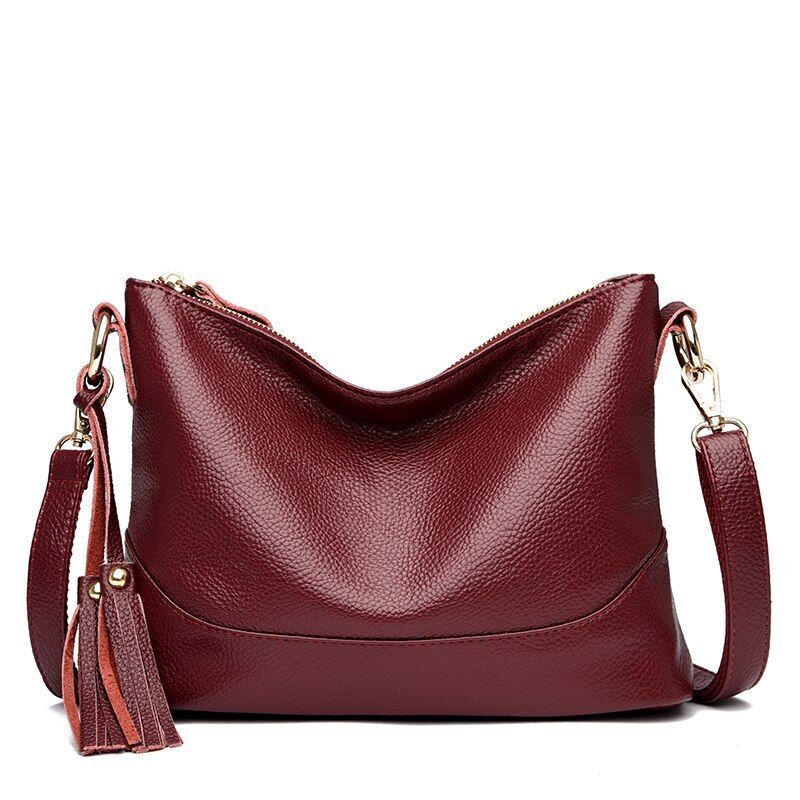 Genuine Leather Shoulder Bag Tote Crossbody Purse Handbag Famous Purses Handbag
