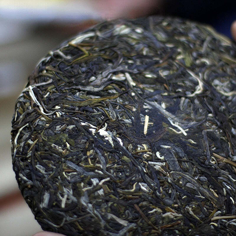 357g Yunnan Laomane Pu-erh Raw Tea Cake Organic Pu'er Green Tea Shengcha
