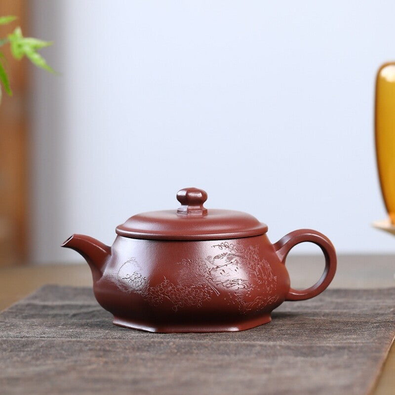 Chinese Tea Pot Original Ore Real Yixing Zisha Purple Clay Master Pot Marked New