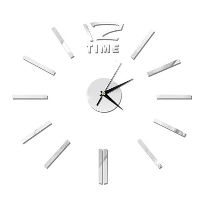DIY Wall Sticker Clocks Acrylic Home Office Adhesive Mini Living Room Decor 60cm