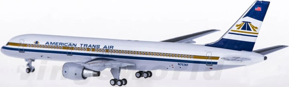 1:400 AeroClassics AMERICAN TRANS AIR BOEING 757-200 Airplane Diecast Model