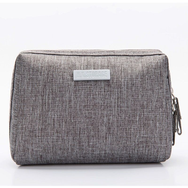 Small Cosmetic Case Canvas Travel Toiletry Storage Organizer Makeup Brushes Bags
