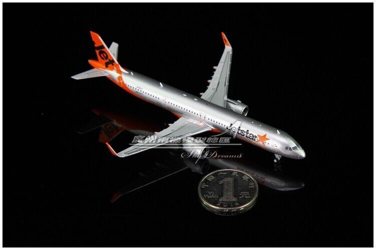 1:400 JC Wings Jetstar AIRBUS A321neo Passenger Airplane Diecast Aircraft Model