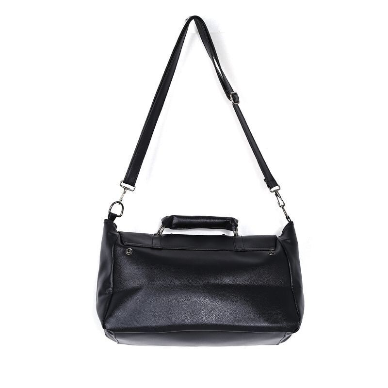 Punk Style Handbag Synthetic Leather Skull Tote Bag Large Shoulder Bag Crossbody