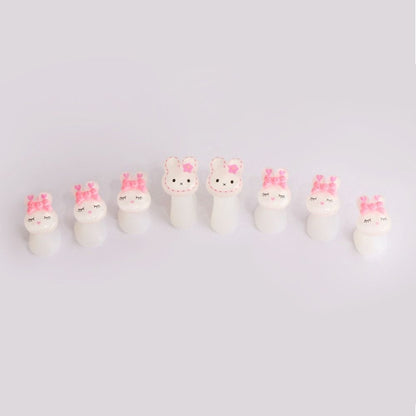 Nail Art Tools 8Pcs Soft Silicone Foot Finger Divider DIY Pedicure Toe Separator