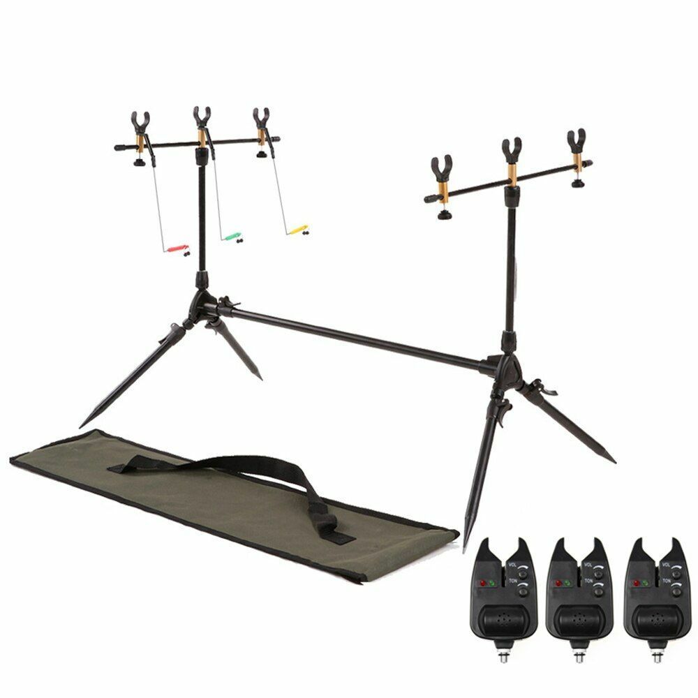 Fishing Rod Adjustable Retractable Carp Pod Stand Holder Stand Tackle Accessory