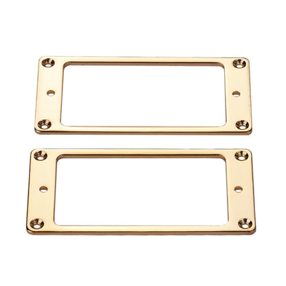 2 Pcs Iron Humbucker Pickup Mounting Ring w/ Srcews For Les Paul LP Replacement