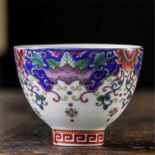 Boutique Tea Cup With Coaster Chinese Jingdezhen Town Porcelain Cup Saucer New