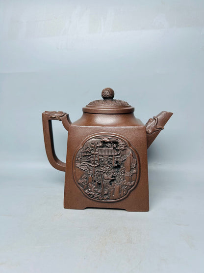 Chinese Yixing Zisha Clay Handmade Exquisite Teapot