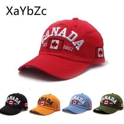 Canada Winter Cap Beanie Knitted Embroidered Canadian Flag Maple Leaf Emblem Hat