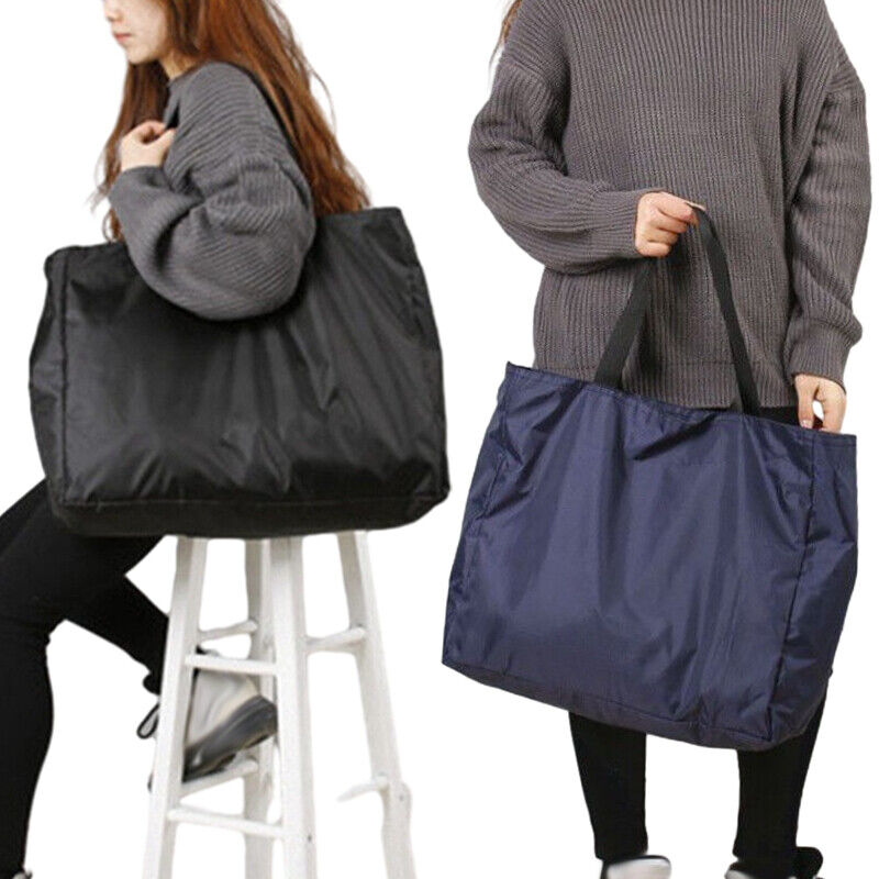 Large Luggage Bag Reusable Oxford Cloth Storage Bag Zipped Strong Shopping Bags