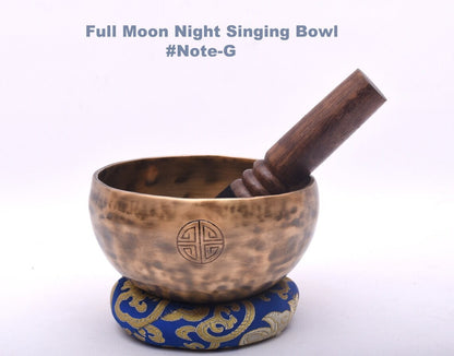 5" Full Moon Bowl-G note Tune Singing Bowl-Handmade Singing Bowl-Sound Healing
