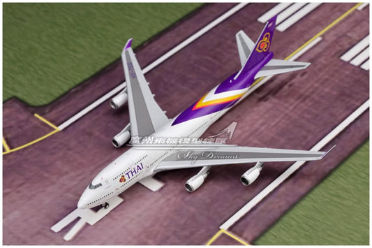 1:400 JC Wings THAI BOEING 747-400 Passenger Airplane Diecast Aircraft Model