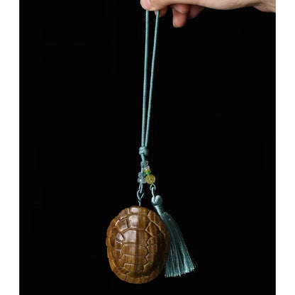 Solid Wood Carving Mascot Ornaments Green Sandalwood Hand Carved Hangings