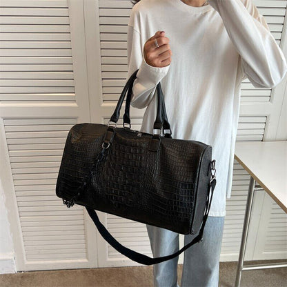 Pu Leather Tote with Thick Chain Shoulder Bag Women Travel Bags Handbags
