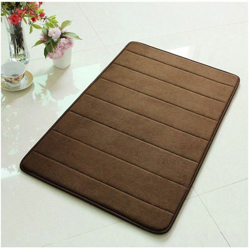 3Pcs/Set Memory Foam Bath Mat Modern Floor Anti-Slip Bathroom Rug Kitchen Carpet