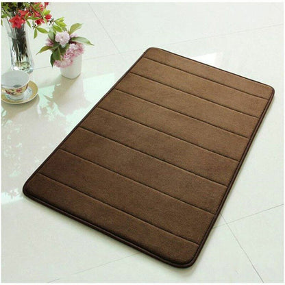 3Pcs/Set Memory Foam Bath Mat Modern Floor Anti-Slip Bathroom Rug Kitchen Carpet