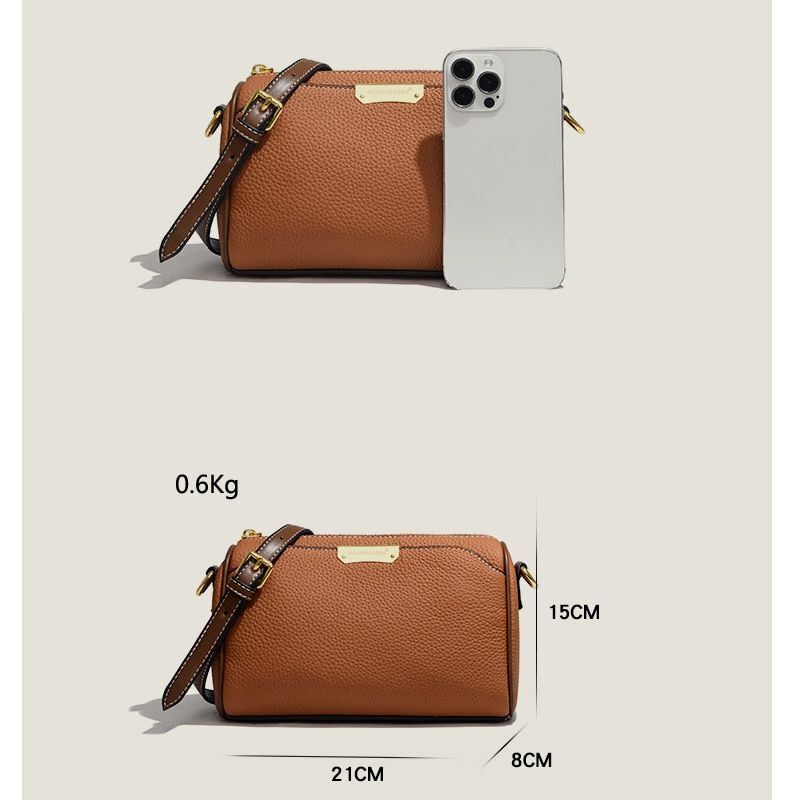 Sling Luxury Handbag Genuine Leather Shell Casual Vintage Shoulder Messenger Bag