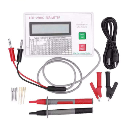 New Handheld ESR Capacitor Tester High Accuracy Smart Shutdown Capacitance Meter