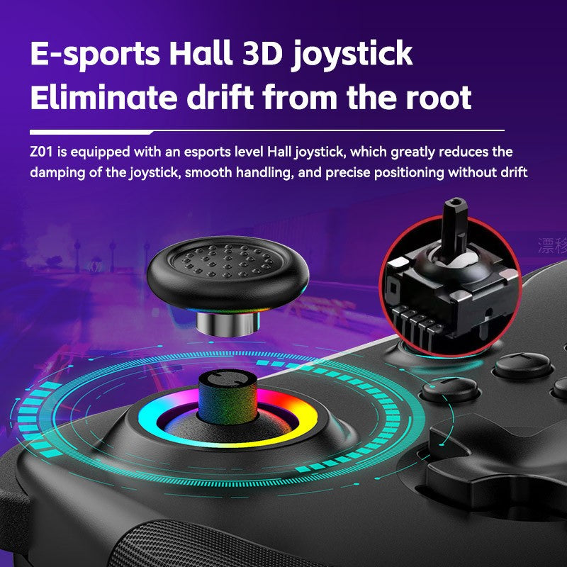 Z01 Wireless Game Controller for SWITCH, Android and ios computers, PS3 and PS4