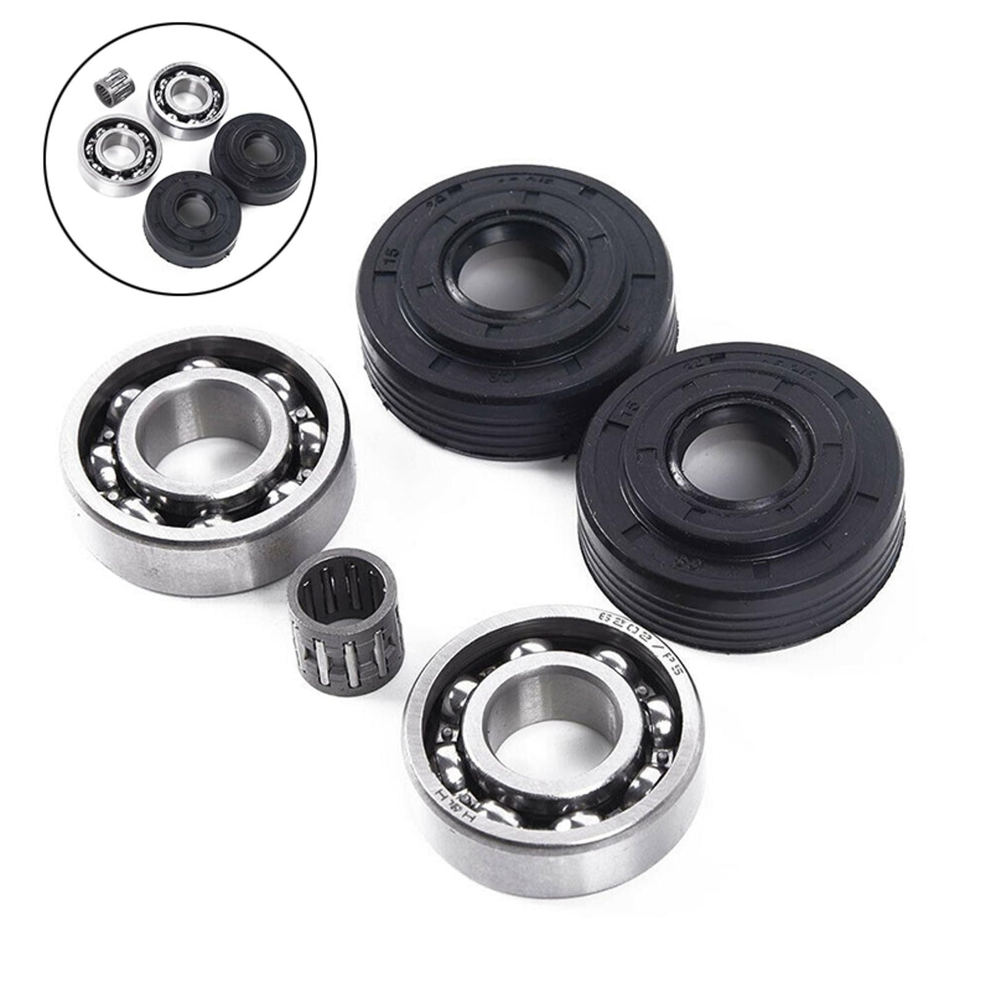 Crankshaft Bearing&Oil Seal For Husqvarna 340 345 350 346 351 353 346XP Chainsaw