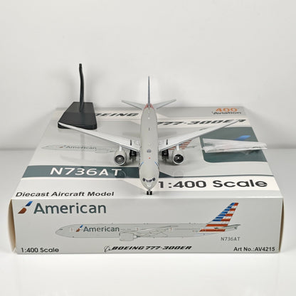 1:400 Aviation American B777-300ER Passenger Plane Diecast Aircraft Model